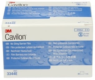 3M-3344E CAVILON FILM Barrier NO-STING 1ML WIPES,BX/30